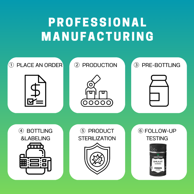 Shilajit Gummies Manufacturer - OEM/ODM Pure Natural Sports Gym Herbal