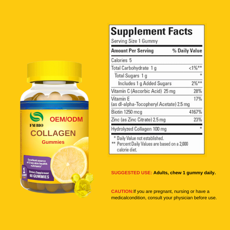 Collagen Gummies Factory - OEM/ODM Sugar Free Berry Halal Private Label