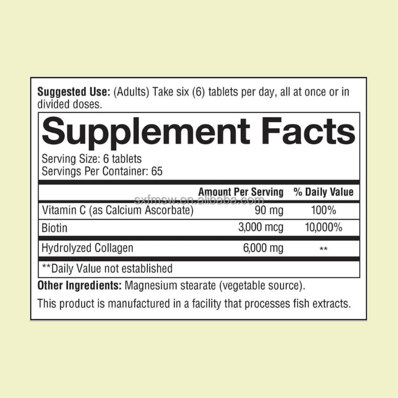 Collagen Tablets Manufacturer - Vitamin C Synergy Beauty Immunity Private Label