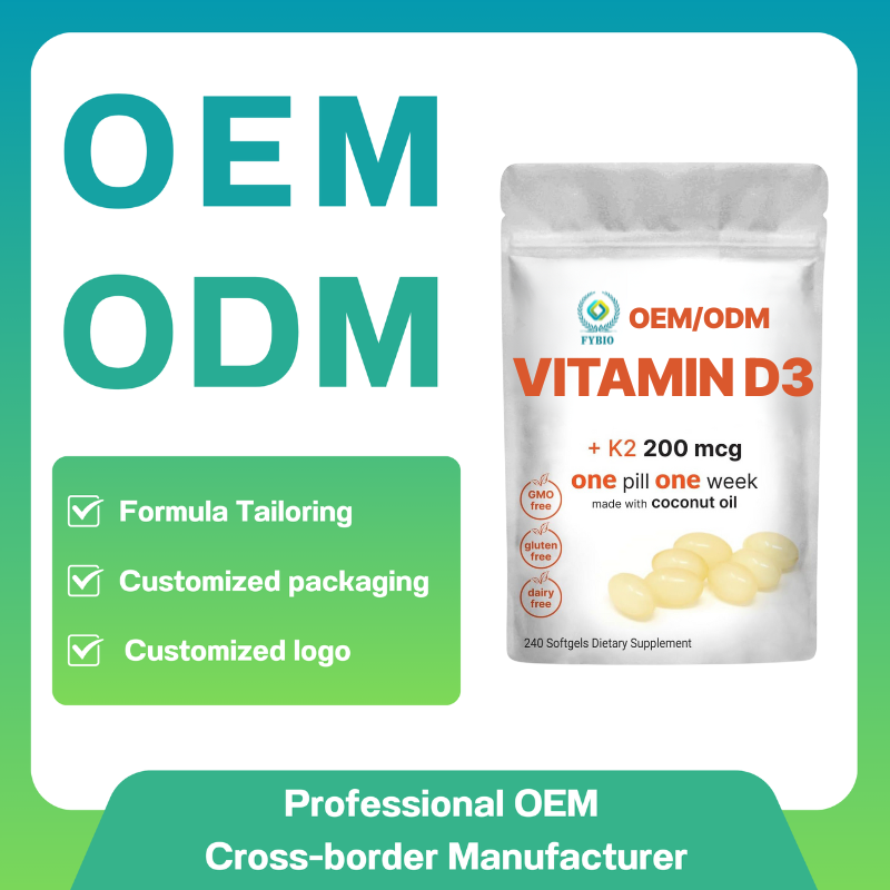 Multi Vitamin Softgels Manufacturer - OEM D3 K2 Anti-Aging Skin Bone Heart