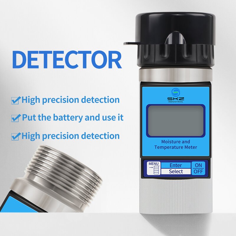 Grain Moisture Meter Manufacturer - High Accuracy Portable Rice Hygrometer Humidity Analyzer for 37 Kinds of Grains