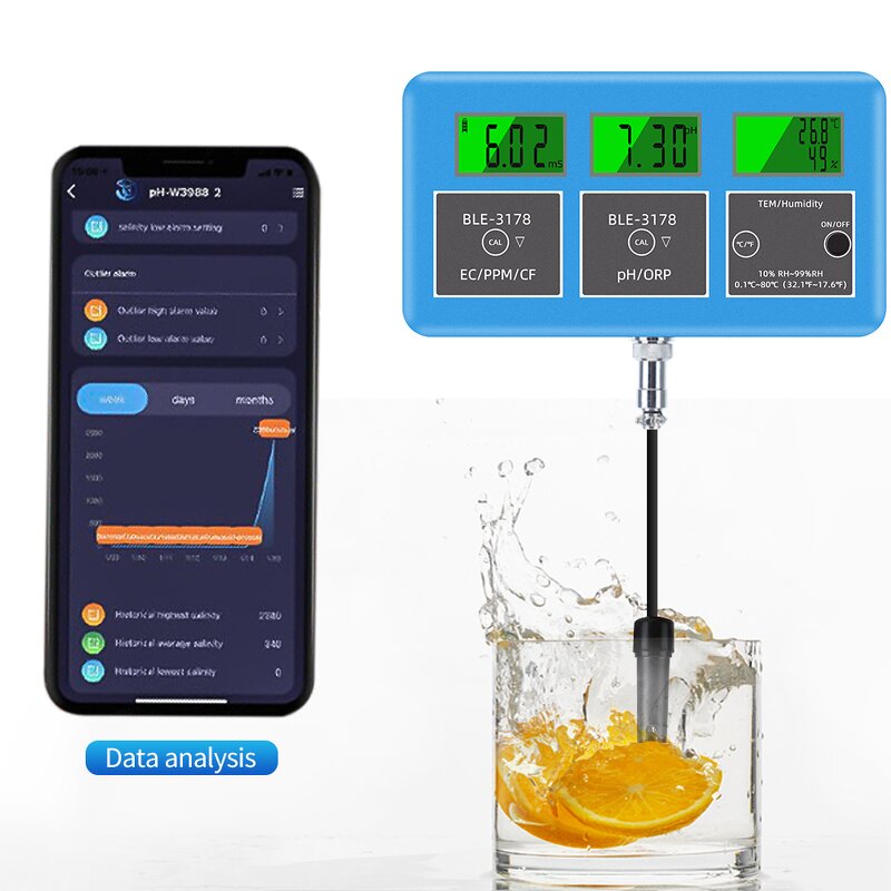 PH Meters Manufacturer - Full Functioning Complete 7 in 1 Real-time Data Monitoring Water Quality