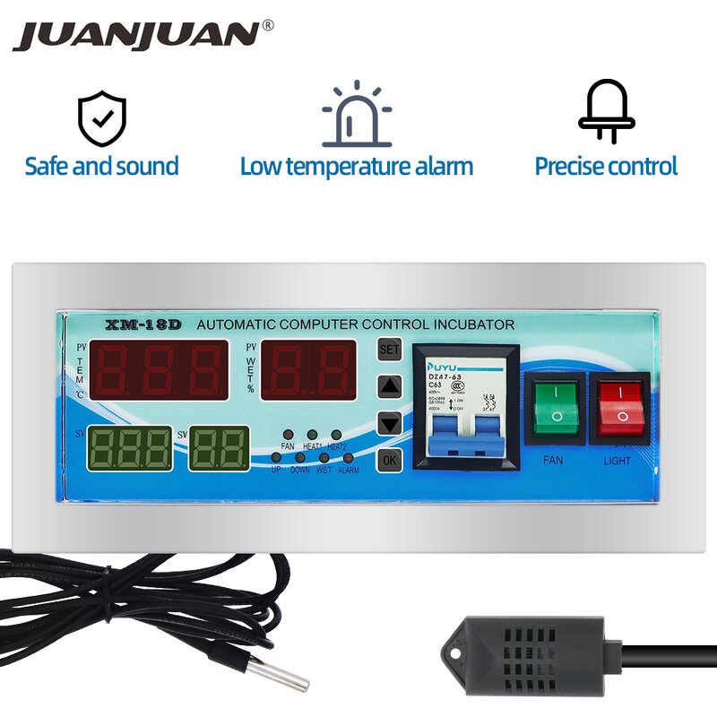 Egg Incubator Manufacturer - XM-18D Digital Automatic Hatching Machine Thermostat Farm Poultry Ostrich Eggs Accessories Tray