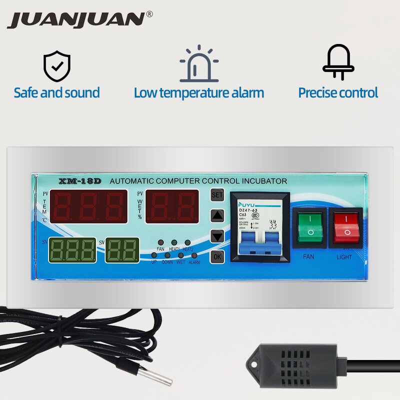 Egg Incubator Manufacturer - XM-18D Digital Automatic Hatching Machine Thermostat Farm Poultry Ostrich Eggs Accessories Tray