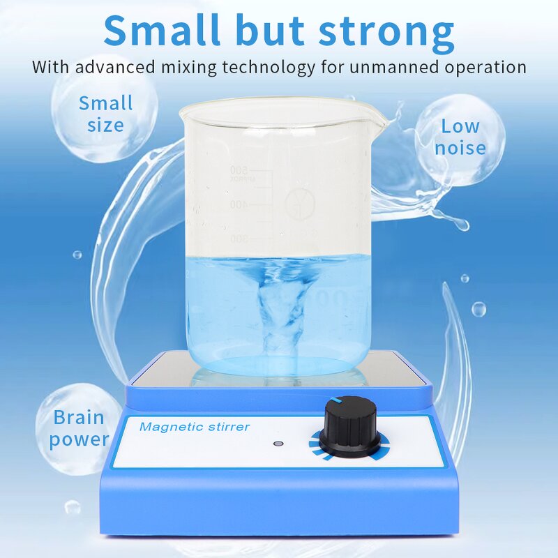 Magnetic Stirrer Manufacturer - 2024 Hot Sales Laboratory Magnetic Mixer with Stir Bar 3000 Rpm Max Stirring Capacity 3000ml