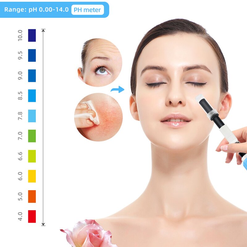 Water Quality Detector Manufacturer - PH-61181 Precision Skin pH Acidimeter Digital 2 in 1 pH Temp for Meat Cosmetic Water
