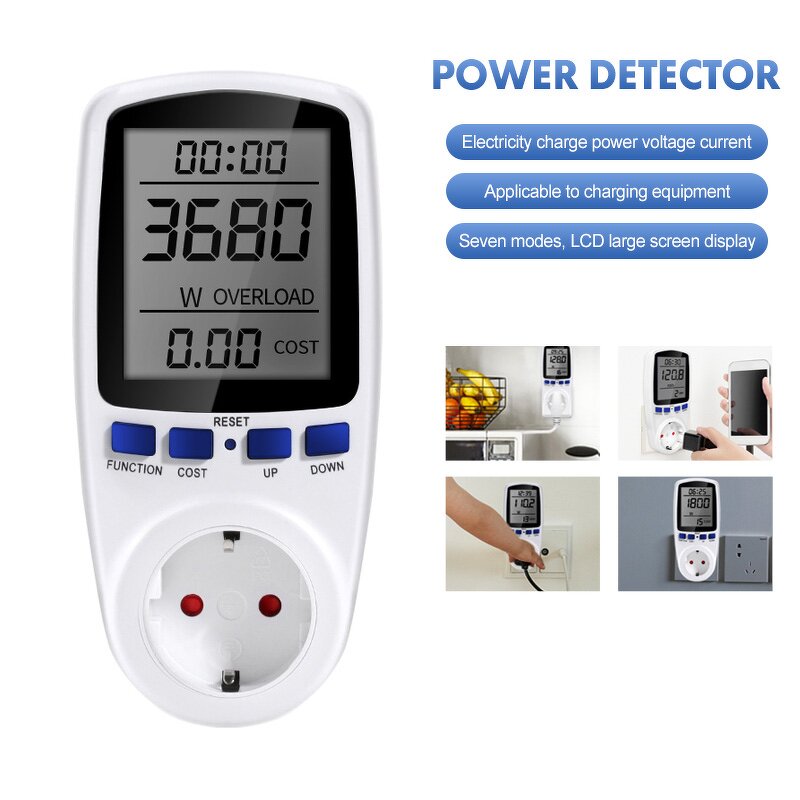 Power Monitor Analyzer Manufacturer - Hot Sale Digital Household Smart Voltage Wattmeter Billing Socket Electronic Power Meter
