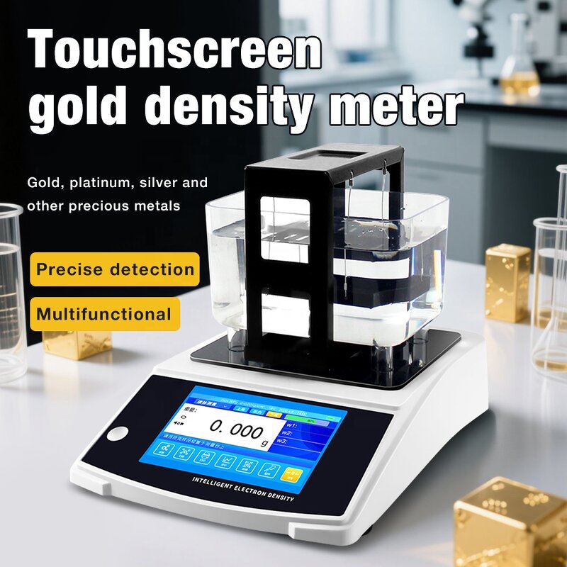 Gold Density Meter Manufacturer - Professional Touch Screen 0.001g Accurate High Precision Precious Metal Density Testing Analyzer