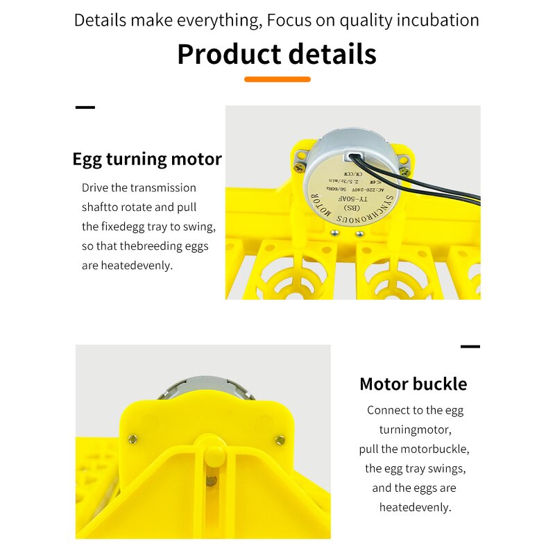 Egg Incubators Manufacturer - Wholesale 24 Egg Tray Quail Bird Goose Pigeon Duck Parrot Farm Poultry with Motor Automatic