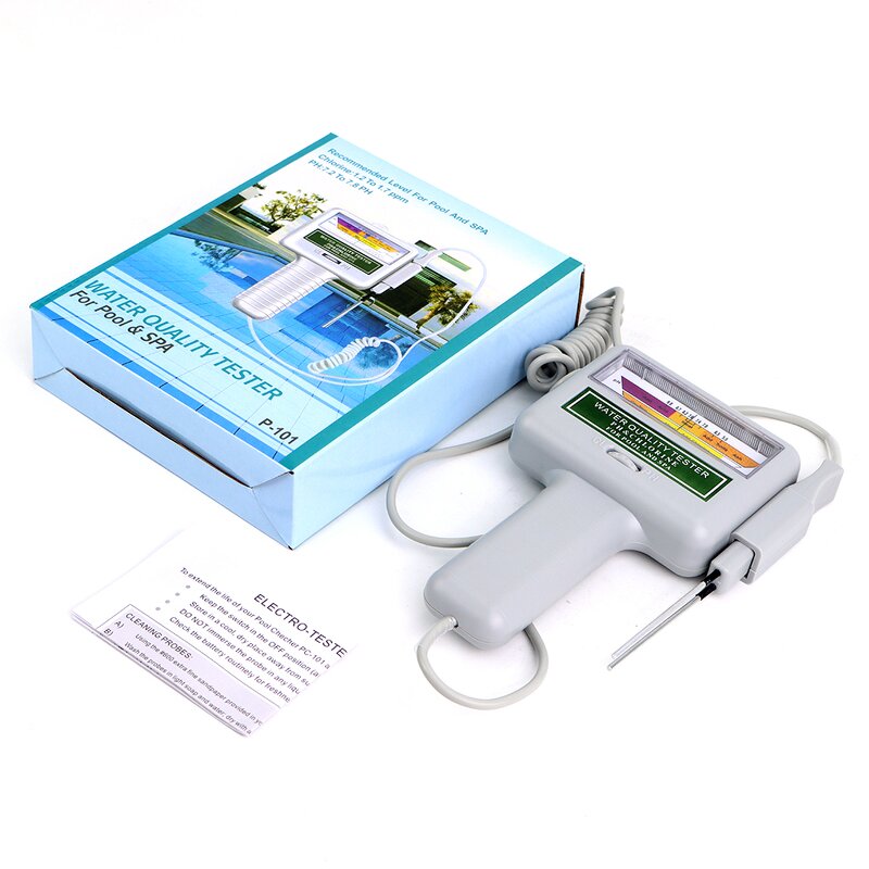 PH Meter Manufacturer - PC101 Portable Measure Water Quality Test PH CL2 Chlorine Level for Swimming Pool Spa Aquarium