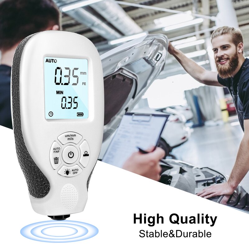 Paint Film Thickness Tester Manufacturer - HW-300 0-2000UM 0.01mm/1mil MFE/NFE Manual Paint Tools Digital Coating