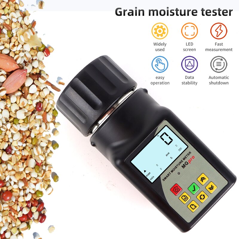 Grain Moisture Meter Manufacturer - New Arrivals Portable MG-PRO Grain Water Detector Humidity Analyzer