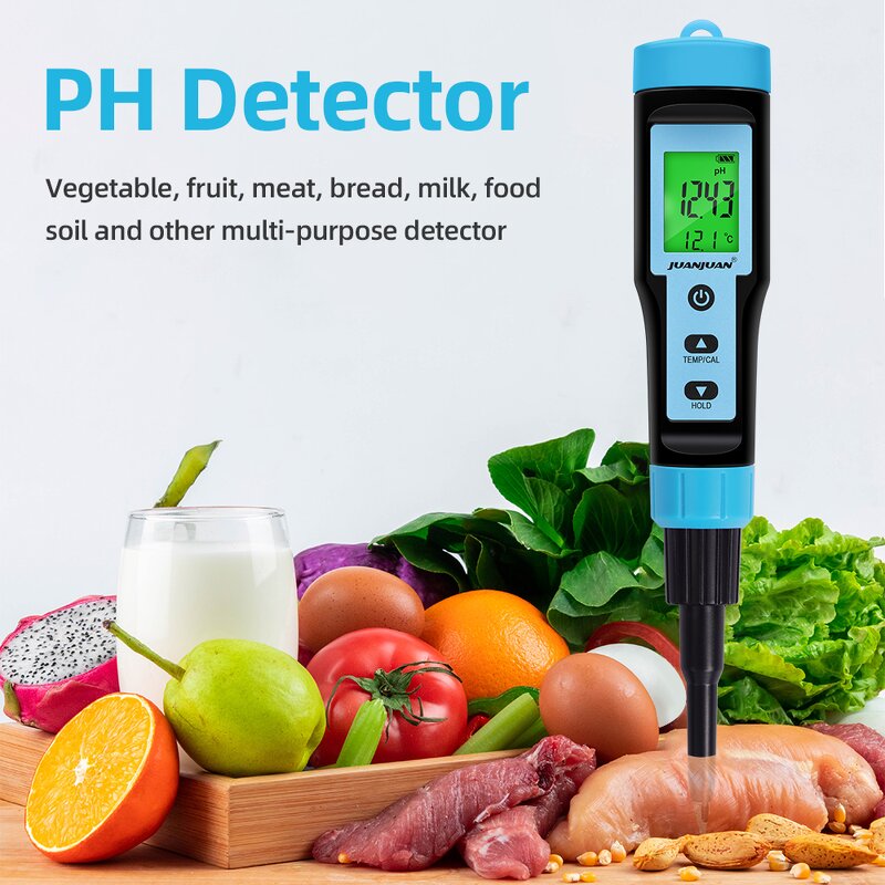 PH Meter Manufacturer - YY-1030 Intelligent Electronic Backlight Display Soil & Food Test Pen for Cheese Meat Fruit 1 Year Warranty