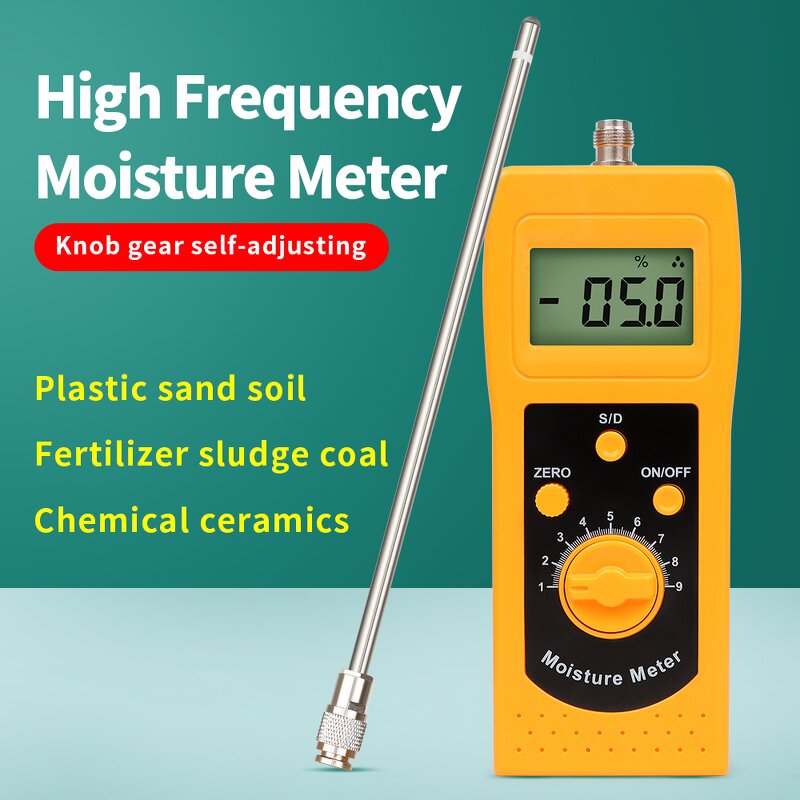 Moisture Meter Manufacturer - High Quality Portable DM300 Analyzer for Soil Silver Sand Ceramic Powder Hygrometer with Sensor