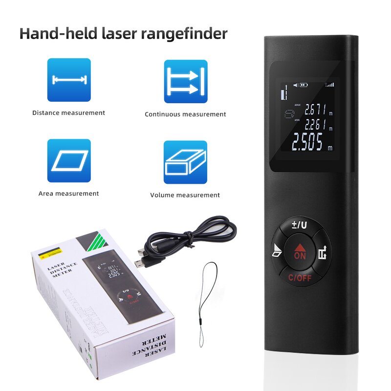 Laser Rangefinder Manufacturer - Portable 40m USB Charging Infrared for Decoration House Design