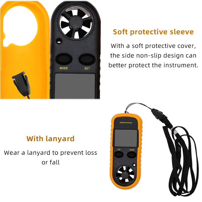 Anemometer Manufacturer - GM816 Indicator Air Wind Speed Scale Gauge LCD Handheld Digital Hot Wire Temperature Wind Speed Tester
