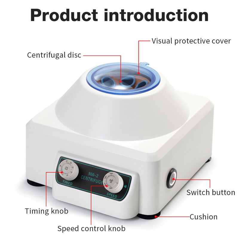 Laboratory Centrifuge Manufacturer - New Arrival 10ml*6 Tube Benchtop Beauty Medical Industrial Mechanical Low Speed Lab