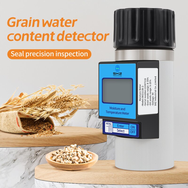 Grain Moisture Meter Manufacturer - Digital SKZ Coffee Bean Corn Rice Wheat Humidity Analyzer for 37 Kinds of Grains