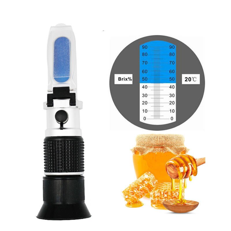 Refractometer Manufacturer - Portable Handheld Brix 0-90% Sugar Honey with ATC