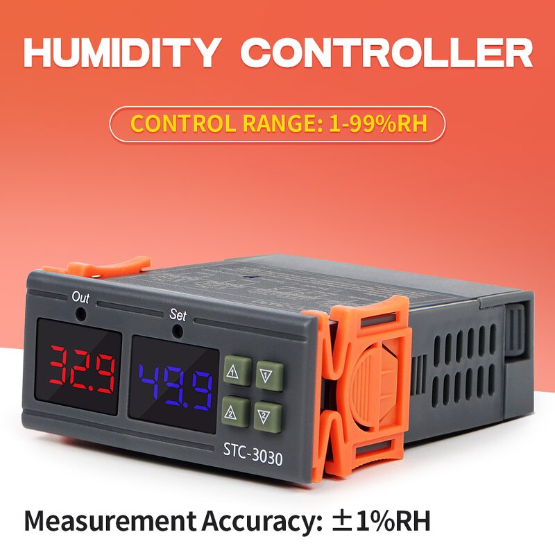 Soil Moisture Controller Manufacturer - New Arrival STC-3030 Sensor Moisture Meter Delay Protection Humidity Alarm for Plant & OEM