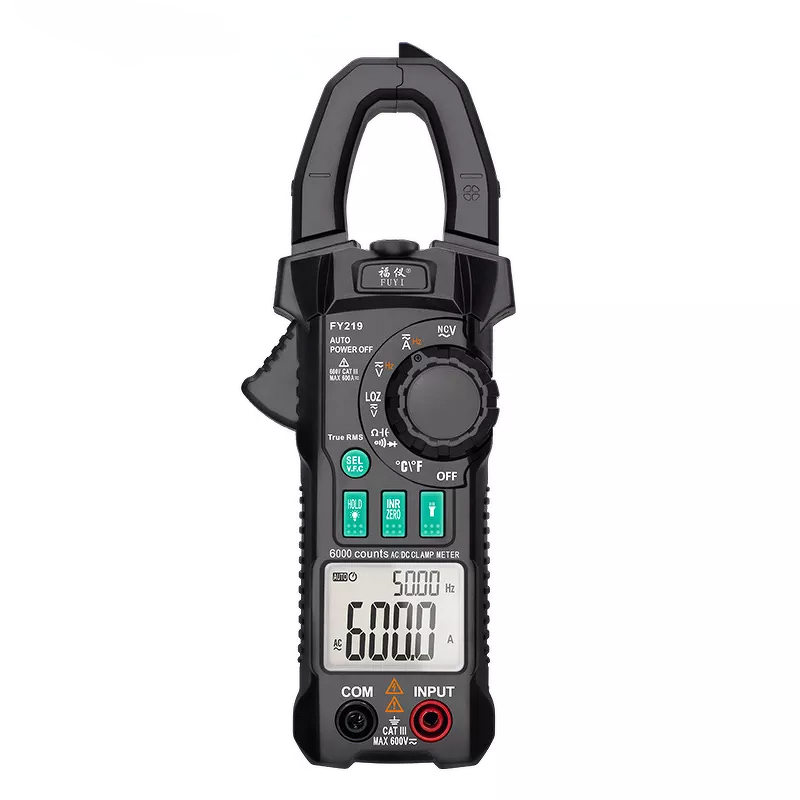 Digital Clamp Meters Manufacturer - High Precision True RMS Auto Range VFC Capacitance NVC Universal Mastfuyi FY219 AC DC Current