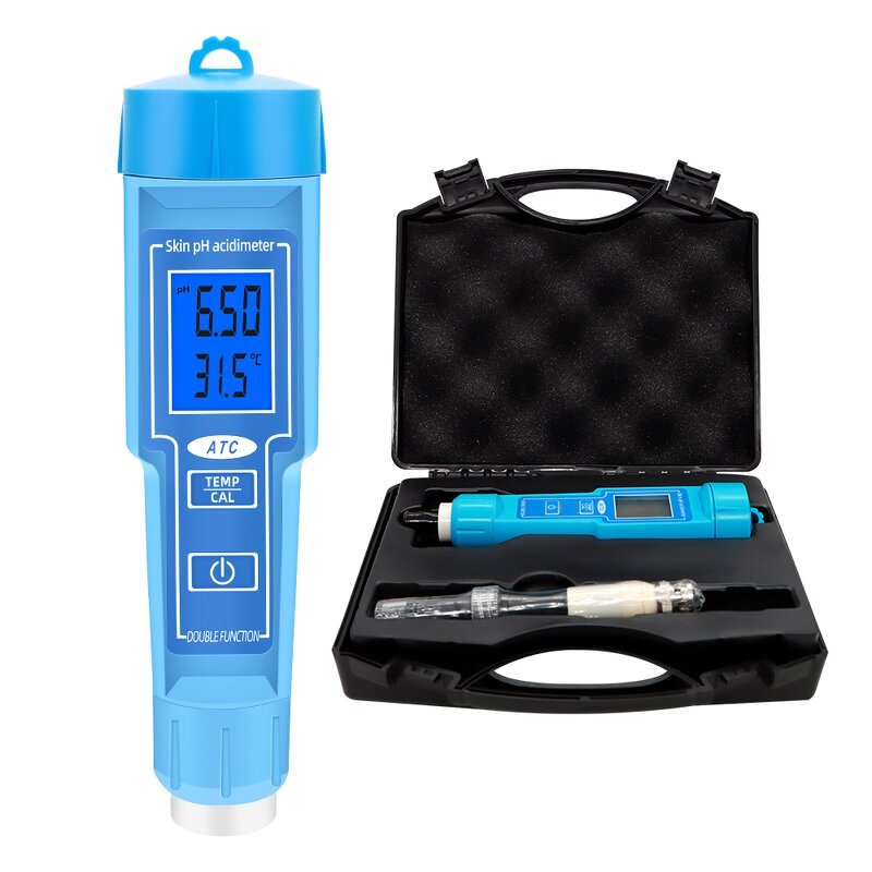 Skin Tester Manufacturer - PH-6118 Digital Automatic Calibration Backlight Display BNC Probe Pen Type Replaceable Probe & OEM