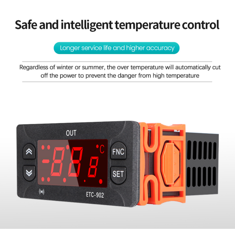 Temperature Controller Manufacturer - ETC-902 Digital Economic Lcd Digital Intelligent Thermostat