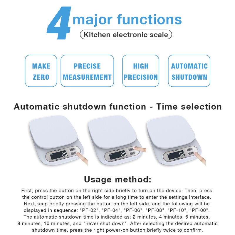 Coffee Scale Manufacturer - High Precision 3kg/0.1g Timer Portable Electronic Digital Kitchen LCD Electronic