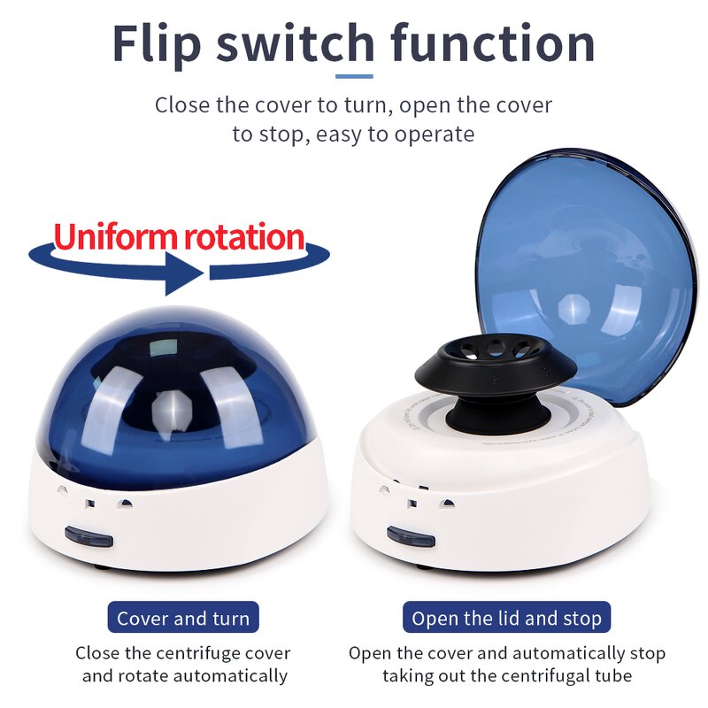 Mini Centrifuge Manufacturer - High Quality Medical Micro-centrifuge Low Speed Beauty Lab Blood Plasma for PRP Laboratory