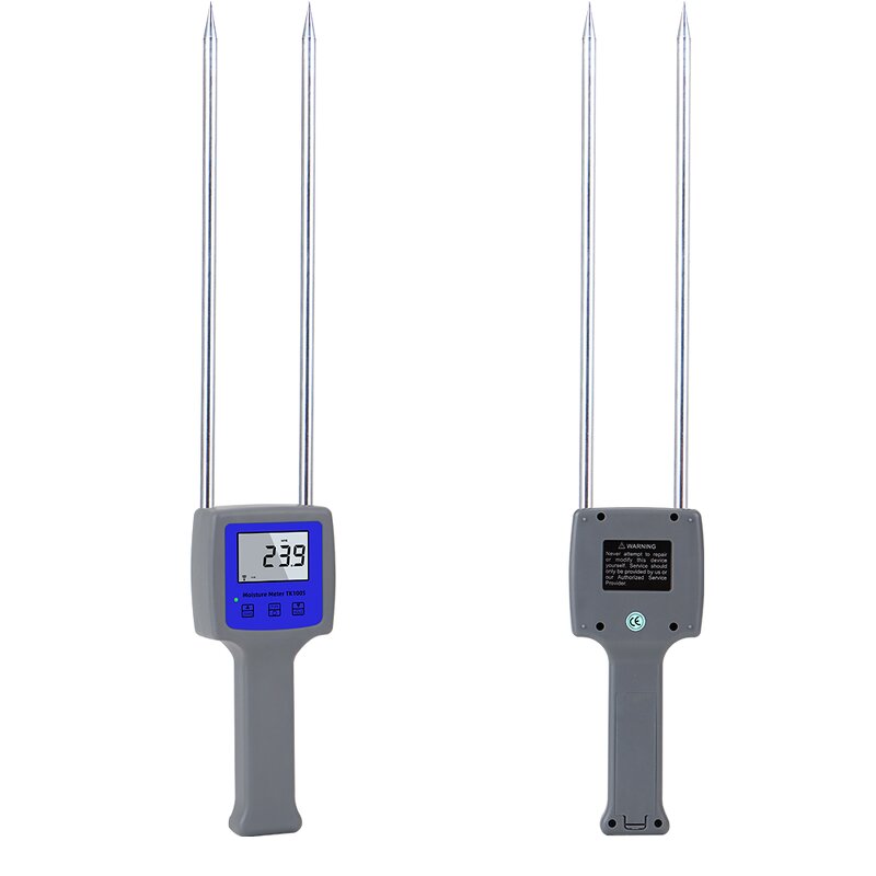 Moisture Meter Manufacturer - TK100W Professional Digital LCD Display Portable for Wood Chips 0-80% for Tobacco Grain