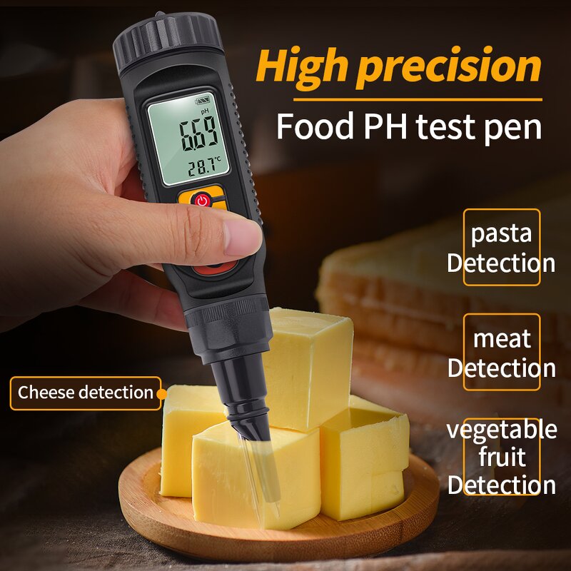PH Meter Test Pen Manufacturer - Multifunctional Soil Food Dough Meat Fruit Cheese Detection With Puncture Probe Electrode