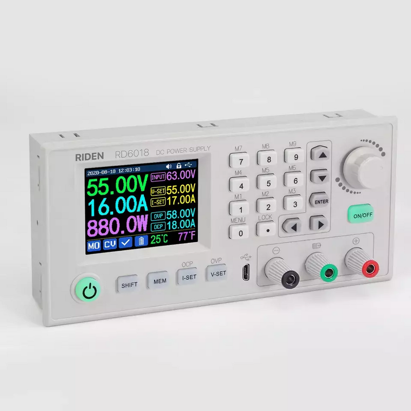 DC Power Supply Manufacturer - RD6018W Color LCD USB WiFi Voltage Step Down Buck Converter