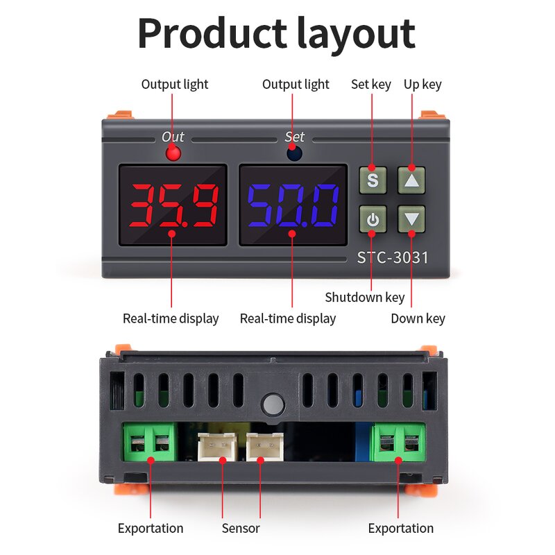 Soil Moisture Meter Manufacturer - New Arrivals STC-3031 Digital Humidity Sensor Controller with Sensor