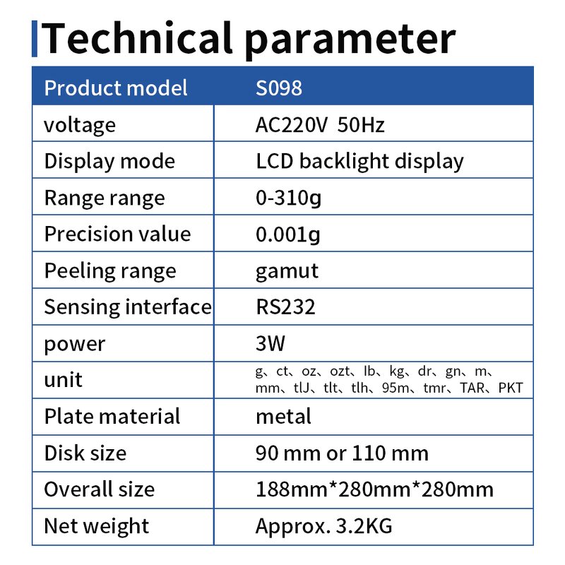 Electronic Balance Manufacturer - for Laboratory Industrial 310g*0.001g Weighing Scales Balanza Precision Digital Chemical Industry