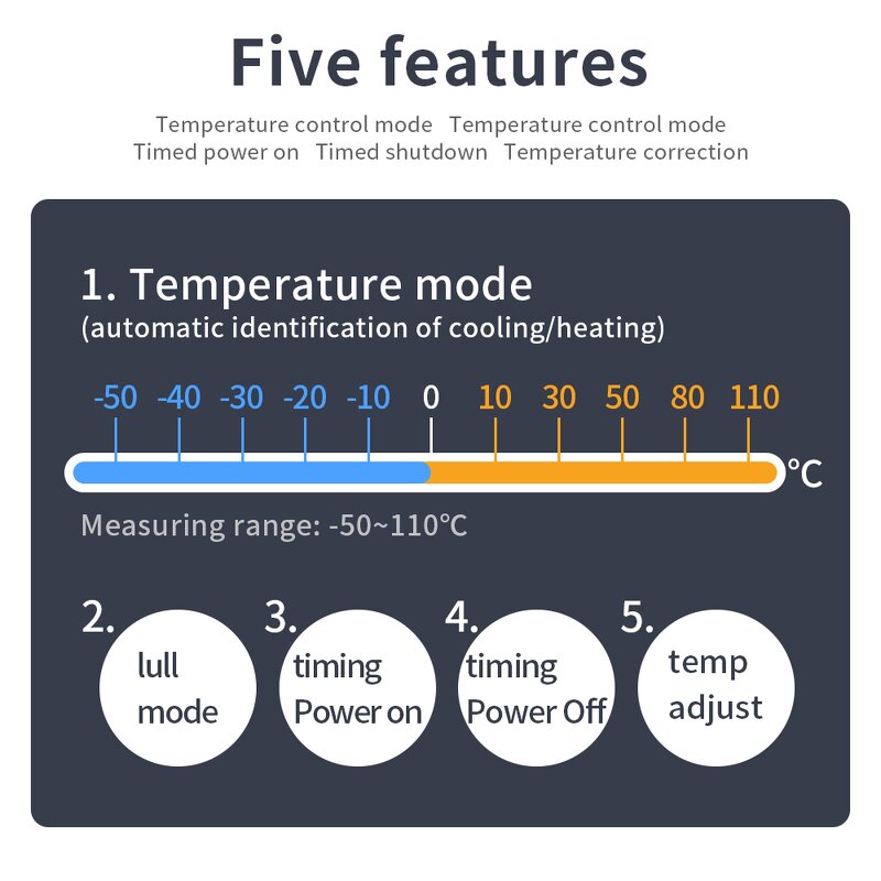 Temperature Controller Manufacturer - New Arrivals XH-W3103 Digital Temperature Control Thermostat With Sensor
