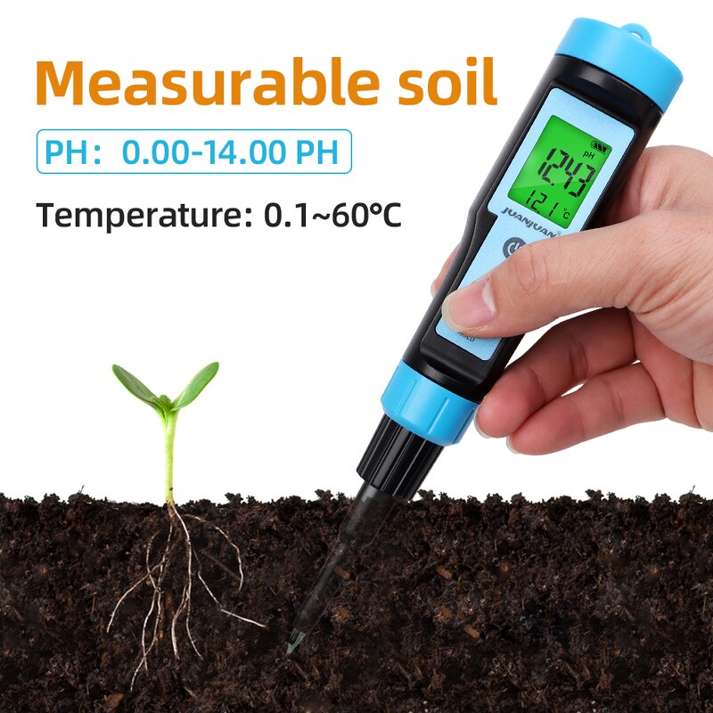 PH Meter Manufacturer - YY-1030 Intelligent Electronic Backlight Display Soil & Food Test Pen for Cheese Meat Fruit 1 Year Warranty