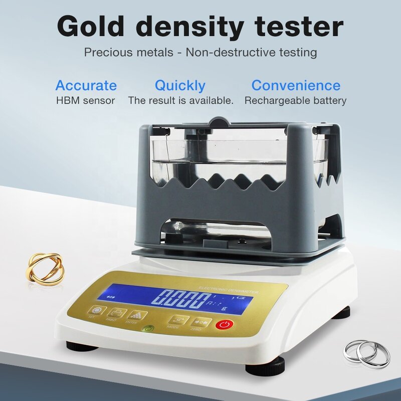 Gold Density Meter Manufacturer - Digital Gold Density Tester Jewelry Measurement Analyzer Silver Precious Metal Testing Equipment
