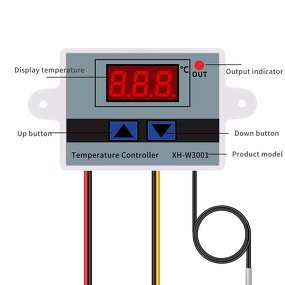 Temperature Controller Manufacturer - 12V/24V/220V XH-W3001 Digital Control Microcomputer Thermostat Switch Thermometer New Thermoregulator