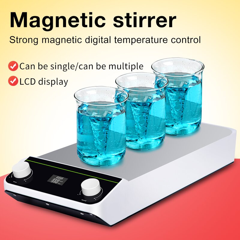 Magnetic Stirrer Manufacturer - Wholesale Price 3 4 8 12 Positions Digital Stainless Steel Cheap Hotplate Multi Position for Lab