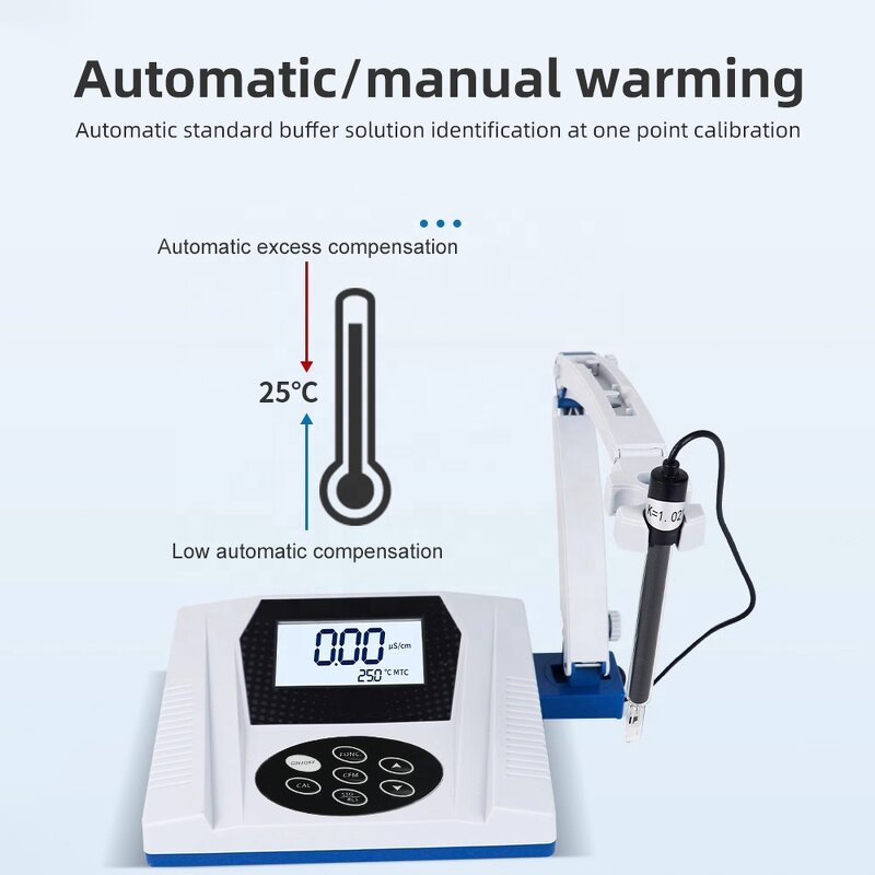 Conductivity Meter Manufacturer - Wholesale Benchtop 50 Sets Data Storage EC Meter for Laboratory