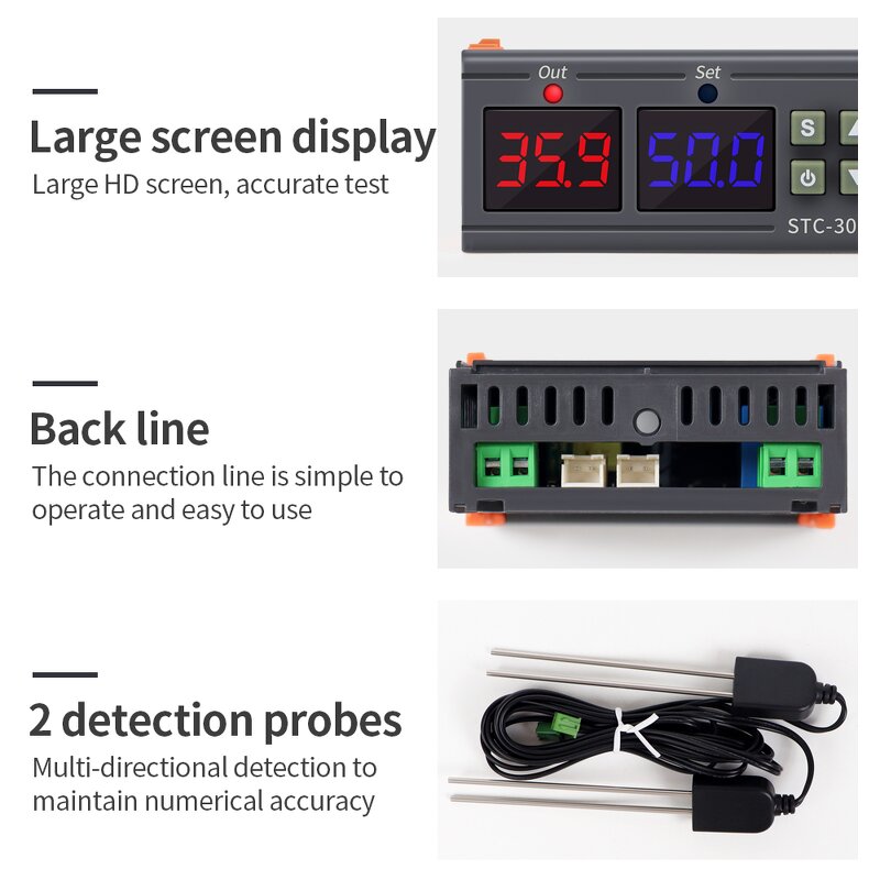 Soil Moisture Meter Manufacturer - New Arrivals STC-3031 Digital Humidity Sensor Controller with Sensor