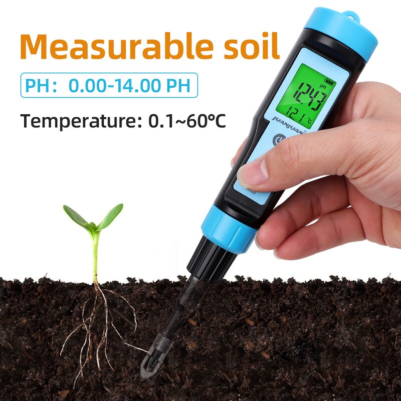 PH Meter Manufacturer - Portable Digital YY-1030 Backlight Dough Soil Waterproof Test Pen With Metal Protective Glass Electrode