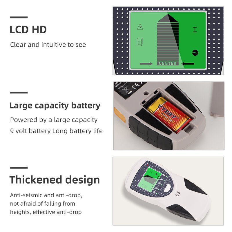 Wall Detector Manufacturer - 5 in 1 Multifunctional Wire Metal Stud Finder Wall Stud Finder