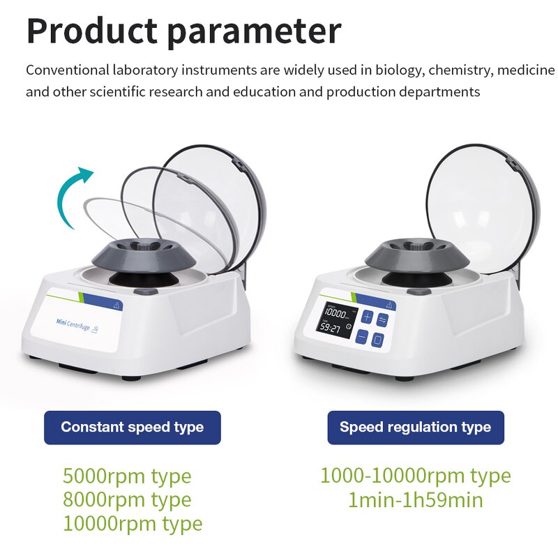 Laboratory Mini Centrifuge Manufacturer - Wholesale LCD Digital Display Small Multiple Lab Use Blood Plasma PRP