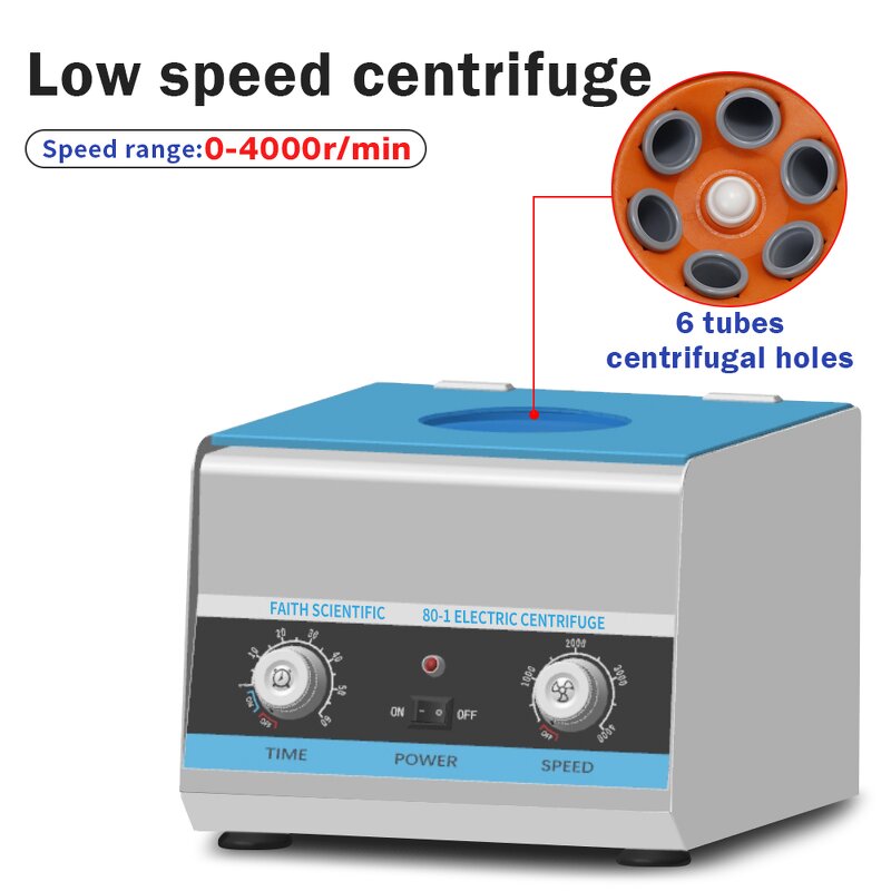 Low Speed Centrifuge Manufacturer - New Arrival Lab 15ml*6 Tube Mechanical Benchtop Beauty Medical Industrial Laboratory
