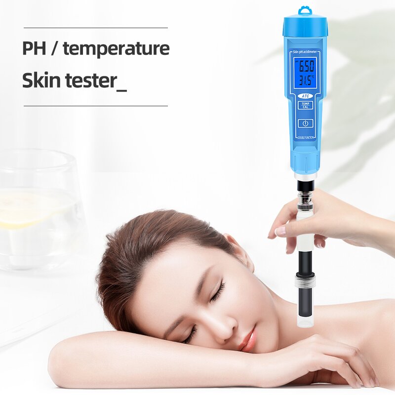 Water Quality Detector Manufacturer - PH-61181 Precision Skin pH Acidimeter Digital 2 in 1 pH Temp for Meat Cosmetic Water