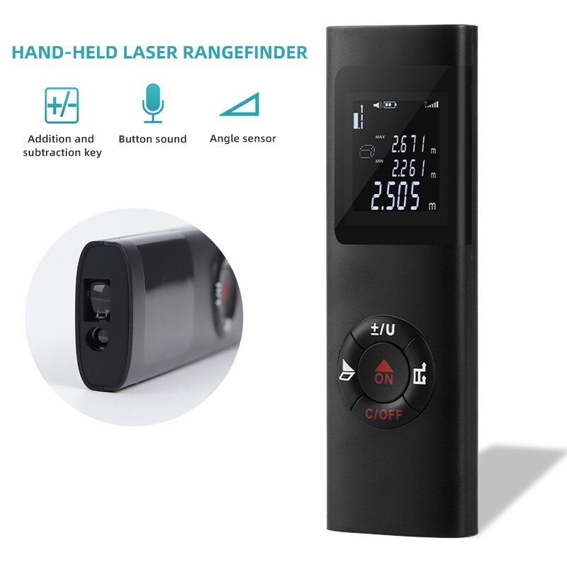 Laser Rangefinder Manufacturer - Portable 40m USB Charging Infrared for Decoration House Design