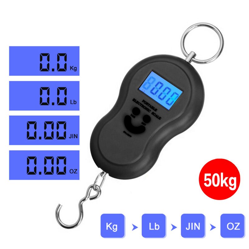 Hanging Balance Manufacturer - Digital 50Kg/10g with Backlight Pocket Personal Electronic Smart Kitchen Weighing Scale