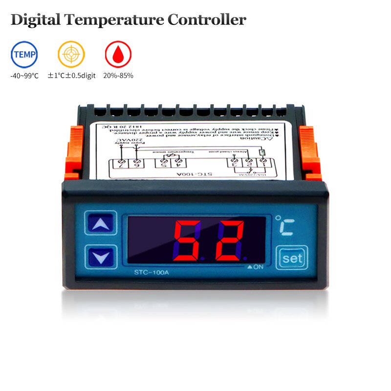 Digital Thermostat Manufacturer - STC-100A with Defrosting Refrigeration and Heating Function Smart Temperature Controller