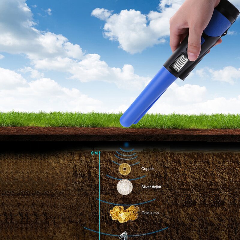 Metal Detector Manufacturer - Handheld Positioning Waterproof Transparent Case Positioning Rod Liquid Crystal Industrial Gold